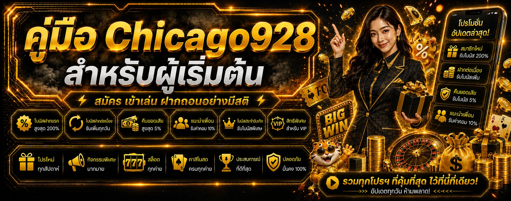Chicago928 คู่มือสมัคร เข้าเล่น และฝากถอนสำหรับมือใหม่